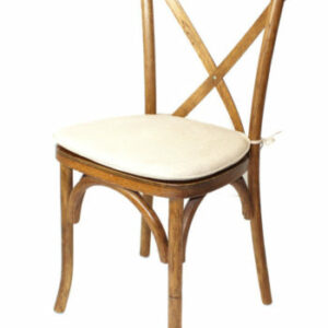Cross Back Chair - Rustic Oak