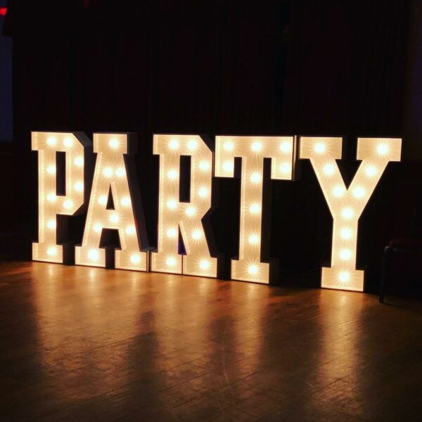 4ft LED Letters for hire.