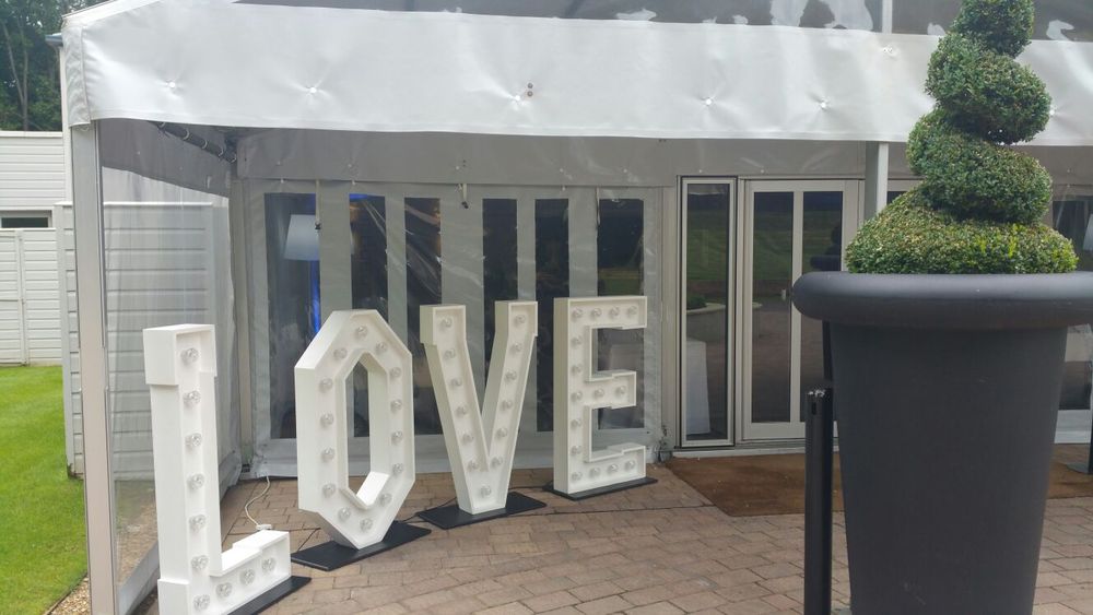 LOVE large letters for hire for event