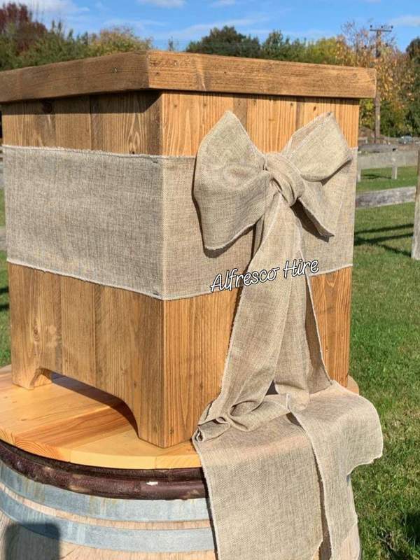 rustic post box for wedding
