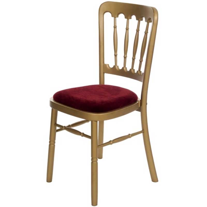 large Gold Cheltenham chair hire