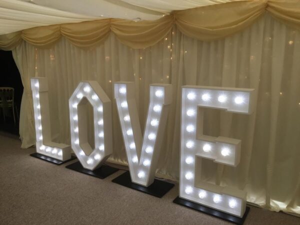 LOVE sign for event