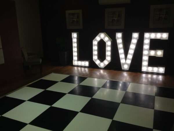 LOVE sign for event