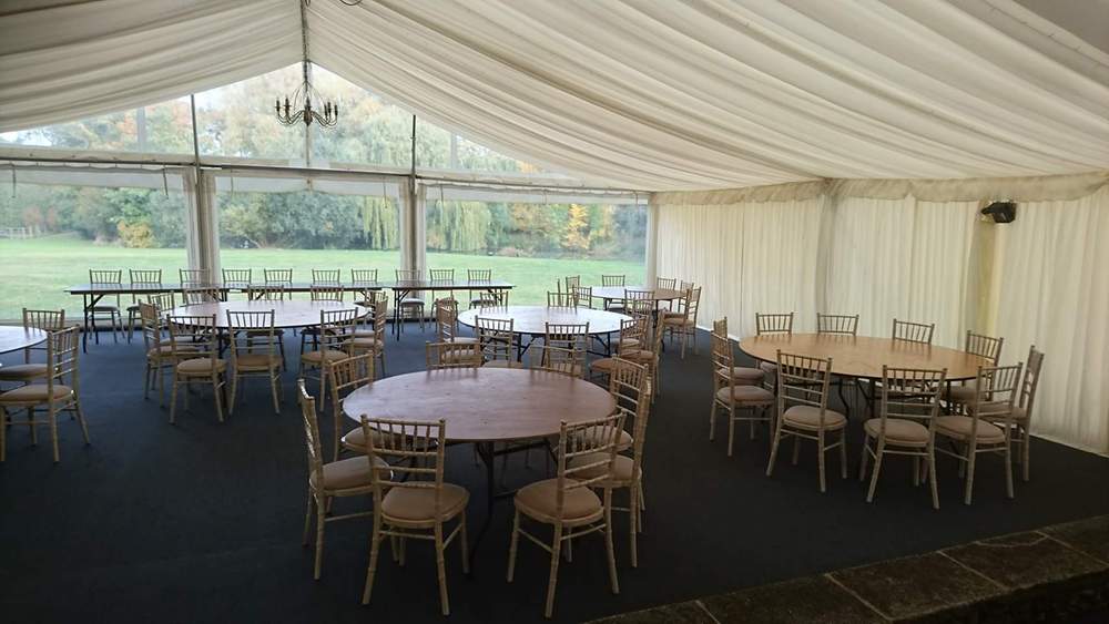 limewash chivari chairs on hire in marquee