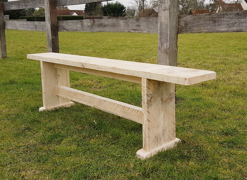 rustic bench hire